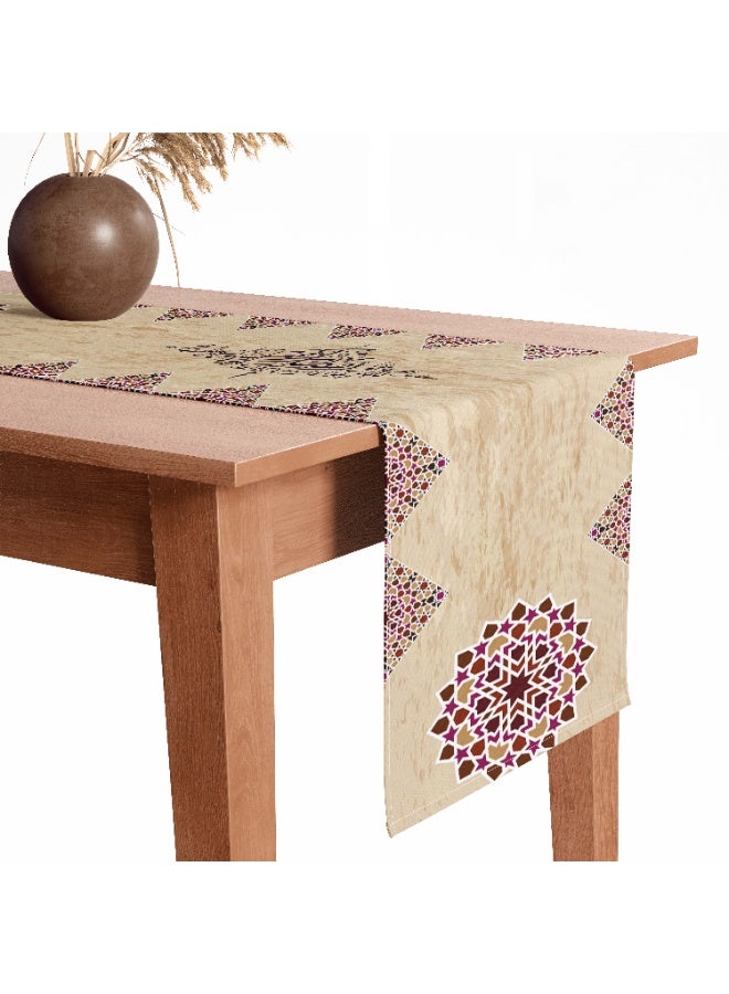 اي كي ديزاينيز طقم ديكور رمضان 3 قطع (2 غطاء وسادة + رانر سفرة) - Image 3